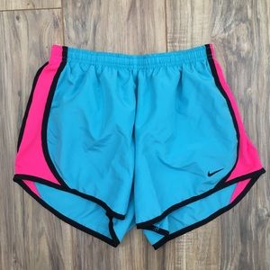 ‘Nike’ Dri-Fit pink and blue shorts